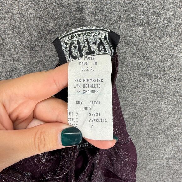 City Triangles Dress Women M Medium Purple Maxi Long Sleeveless Tasseled Casual - Picture 5 of 6